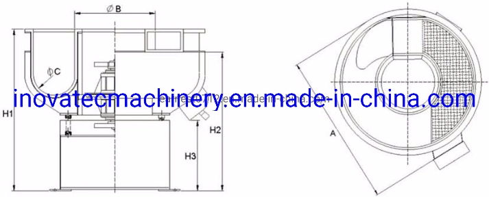 600 L 20 Cft Deburring Polishing Bowl Tumbler Vibratory Finishing Machine