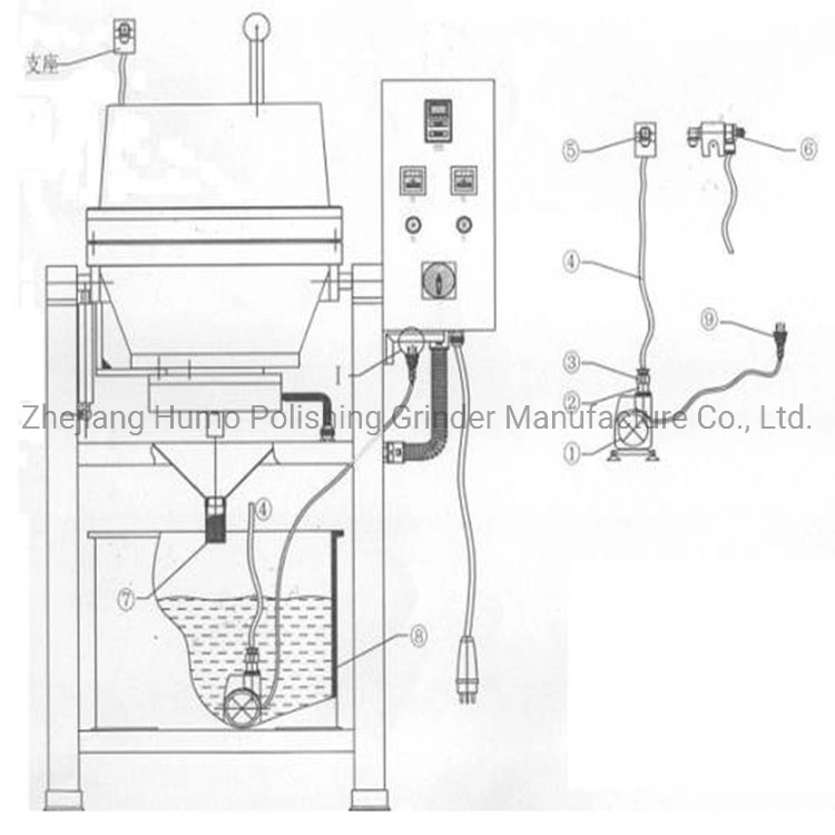 Va18X3 Dry and Wet Jewelry Centrifugal Polishing Machine Multi Barrel Polisher